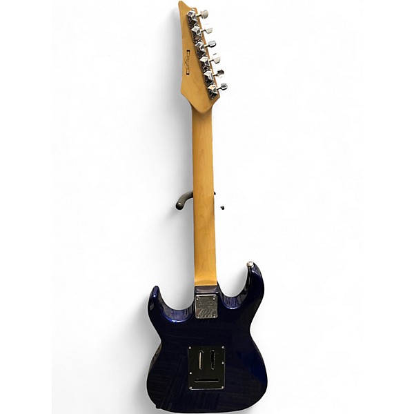 Used Ibanez GIO Series HH Black Pickguard Gloss Deep Blue Solid Body Electric Guitar