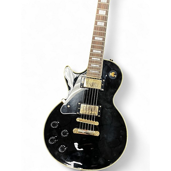 Used Epiphone Les Paul Custom Pro Left Handed Black Electric Guitar
