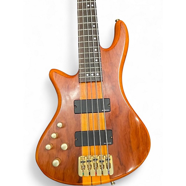 Used Schecter Guitar Research Stiletto Studio 5 String Natural Electric Bass Guitar