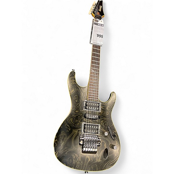 Used Ibanez Prestige S2170SE Black Swirl Solid Body Electric Guitar