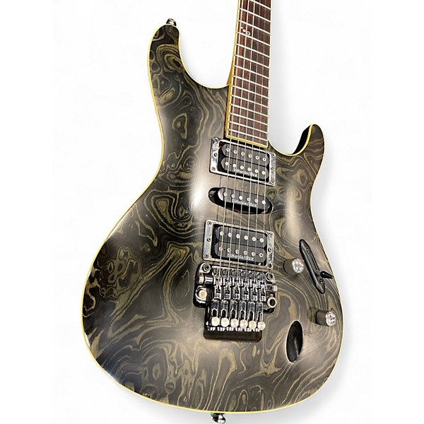 Used Ibanez Prestige S2170SE Black Swirl Solid Body Electric Guitar