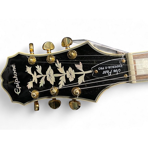Used Epiphone Emperor II Joe Pass Signature Blonde Hollow Body Electric Guitar
