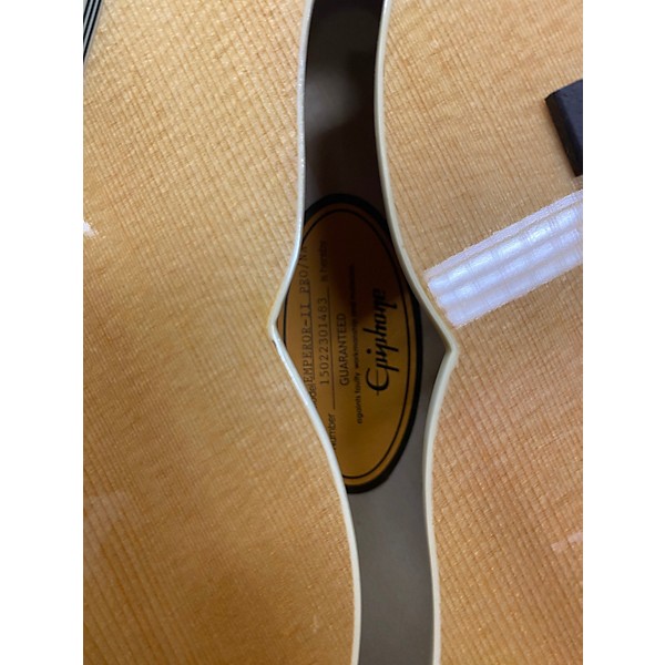 Used Epiphone Emperor II Joe Pass Signature Blonde Hollow Body Electric Guitar
