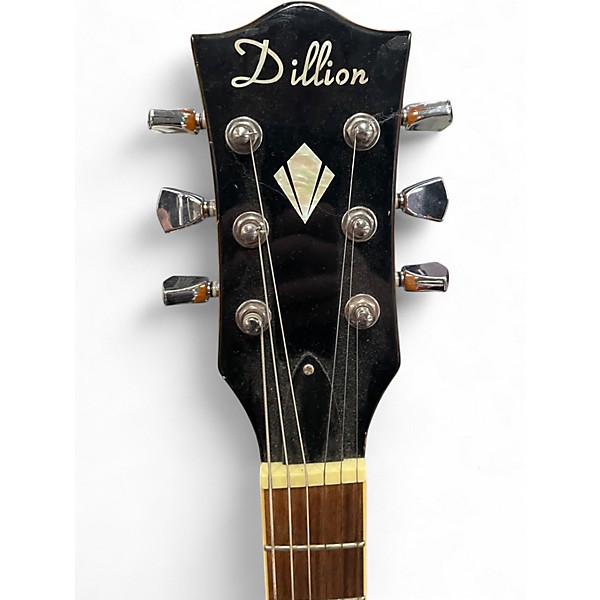 Used Dillion DL-650 ORANGE FLAME Solid Body Electric Guitar