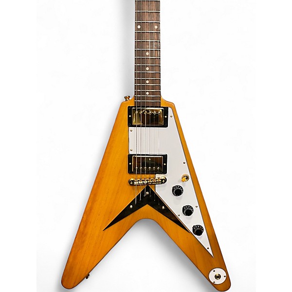 Used 2024 Epiphone 1958 Korina Flying V Korina Solid Body Electric Guitar