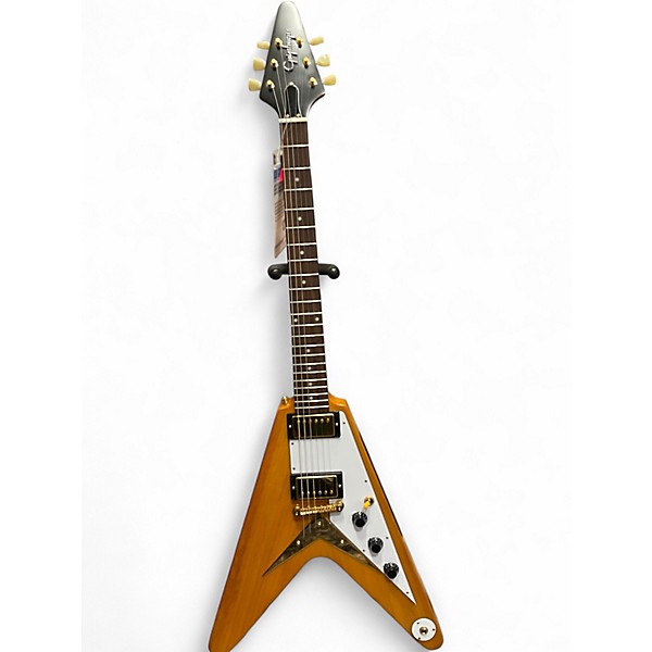 Used 2024 Epiphone 1958 Korina Flying V Korina Solid Body Electric Guitar