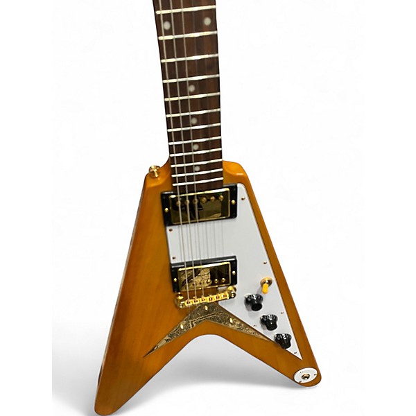 Used 2024 Epiphone 1958 Korina Flying V Korina Solid Body Electric Guitar