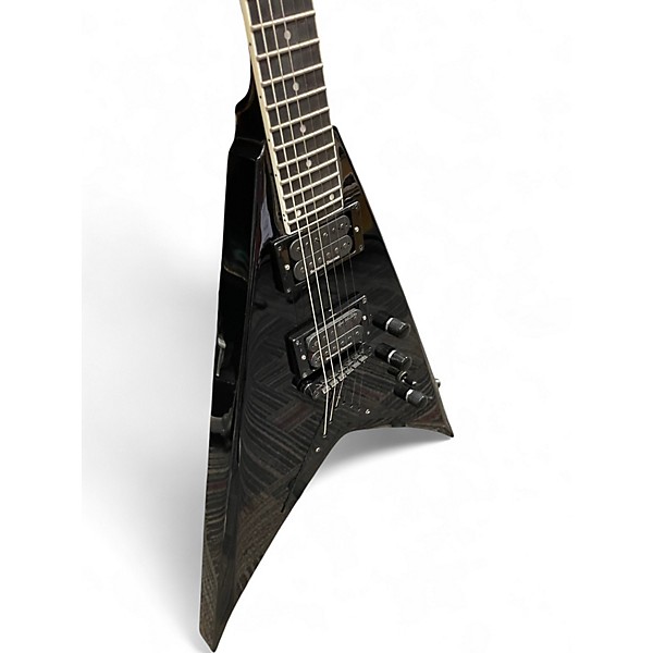 Used Kramer DAVE MUSTAIN VANGAURD Black Solid Body Electric Guitar