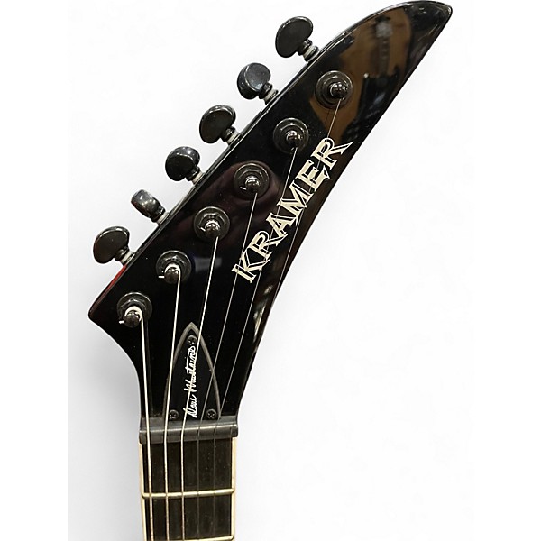 Used Kramer DAVE MUSTAIN VANGAURD Black Solid Body Electric Guitar
