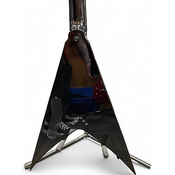 Used Kramer DAVE MUSTAIN VANGAURD Black Solid Body Electric Guitar