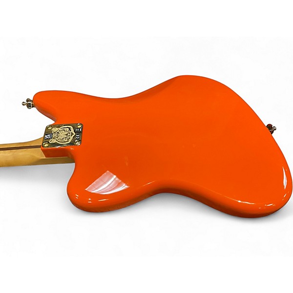 Used 2020s Fender MIKE KERR JAGUAR BLOOD ORANGE Electric Bass Guitar