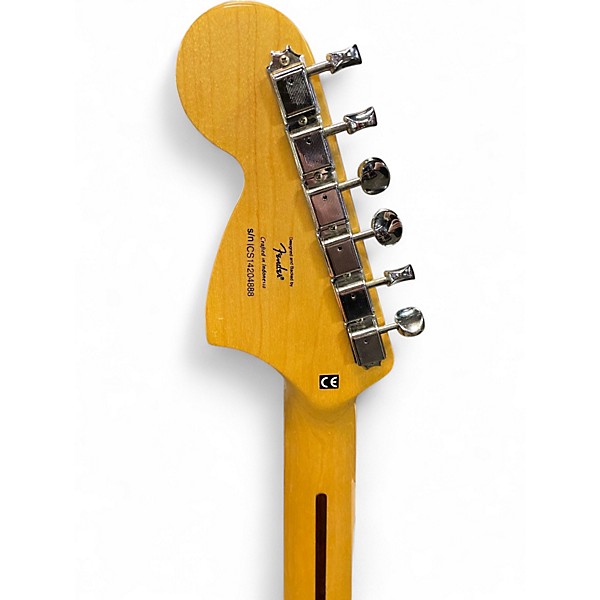 Used 2014 Squier Vintage Modified 70s Stratocaster Black Solid Body Electric Guitar