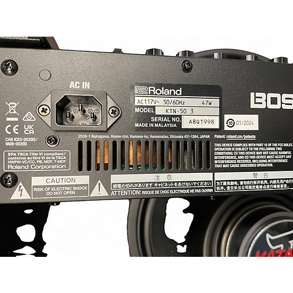 Used BOSS Katana KTN50 50W 1X12 Guitar Combo Amp