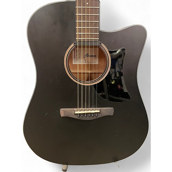 Used Ibanez AAD190CE WKH Black Acoustic Electric Guitar