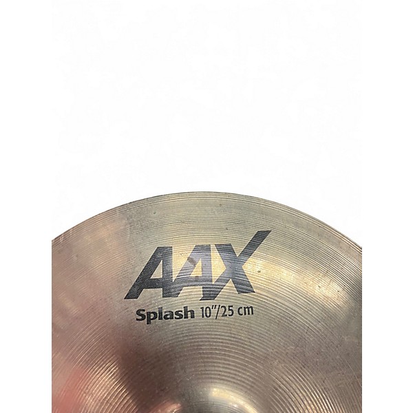 Used SABIAN 10in AAX Splash Brilliant Cymbal