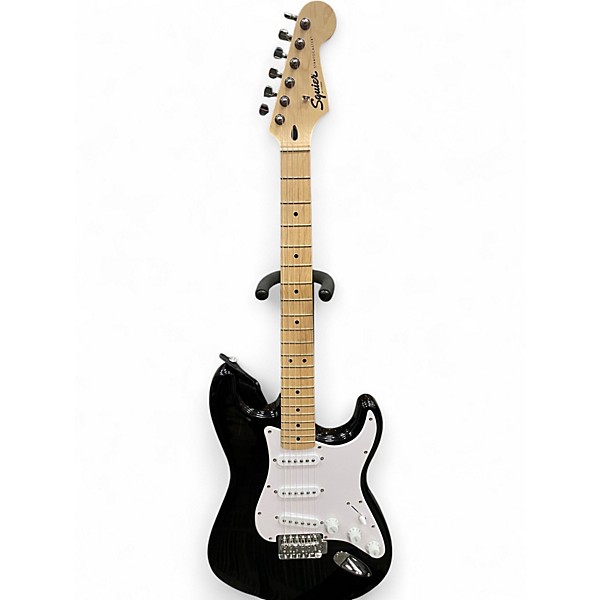 Used Squier Bullet Stratocaster Black Solid Body Electric Guitar