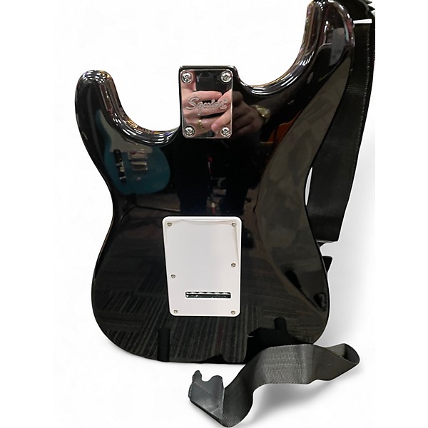 Used Squier Bullet Stratocaster Black Solid Body Electric Guitar