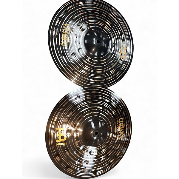 Used MEINL 14in Classics Custom Dark Hi-Hat Cymbal Pair Cymbal