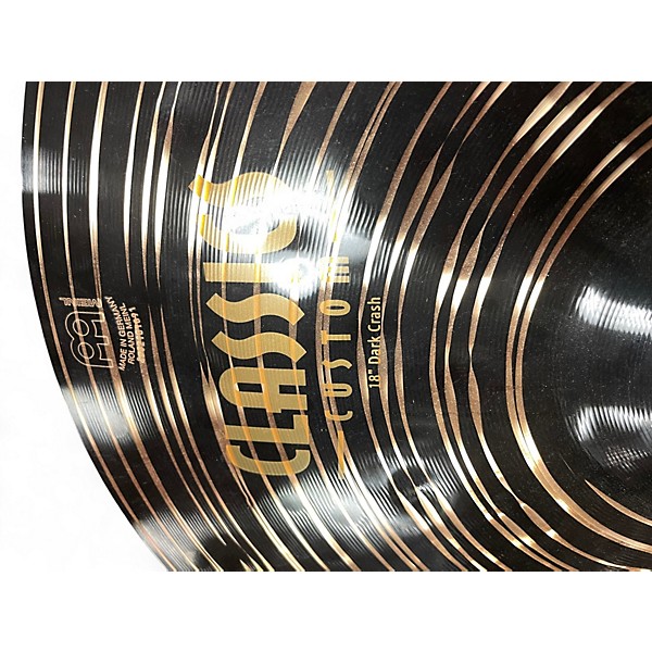 Used MEINL 18in Classics Custom Dark Crash Cymbal