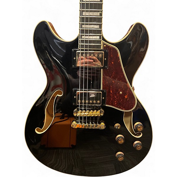 Used Ibanez AS93 Artcore Black Hollow Body Electric Guitar