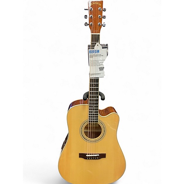 Used Zager ZAD 50 CE N Natural Acoustic Electric Guitar