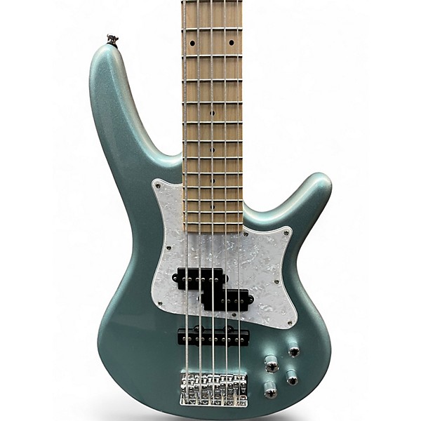 Used Ibanez SD GR 5 String  Seafoam Green Electric Bass Guitar