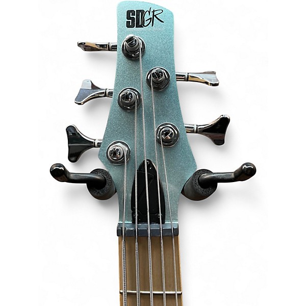 Used Ibanez SD GR 5 String  Seafoam Green Electric Bass Guitar
