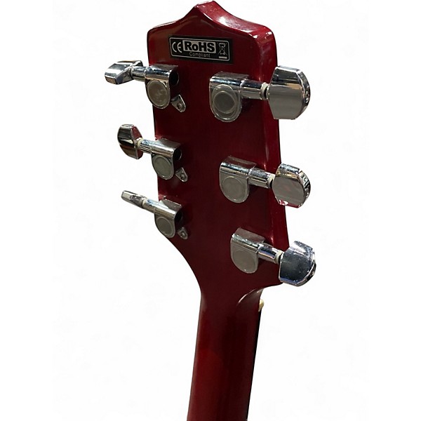 Used Takamine GD30CE Trans Red Acoustic Electric Guitar