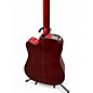 Used Takamine GD30CE Trans Red Acoustic Electric Guitar