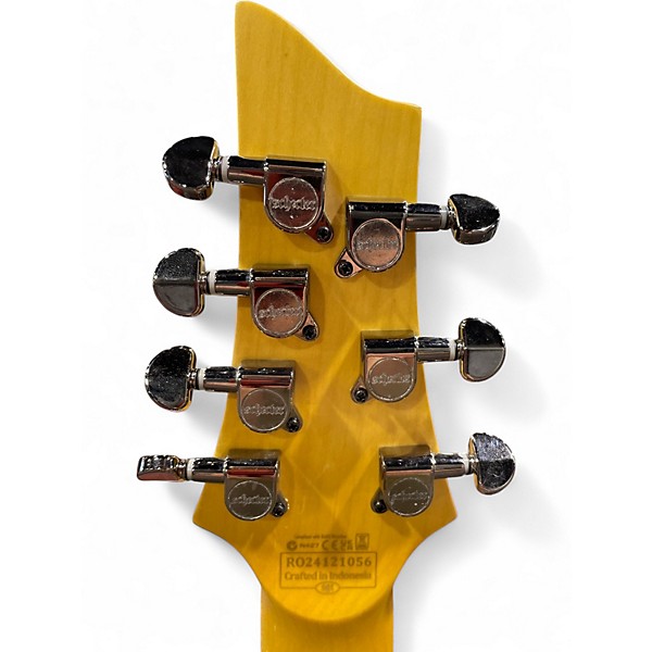 Used Schecter Guitar Research Demon 7 String Alpine White Solid Body Electric Guitar