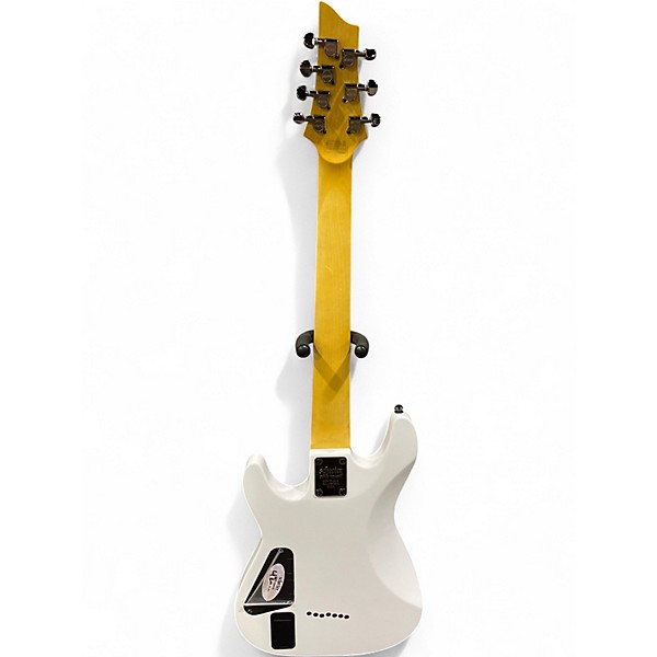 Used Schecter Guitar Research Demon 7 String Alpine White Solid Body Electric Guitar