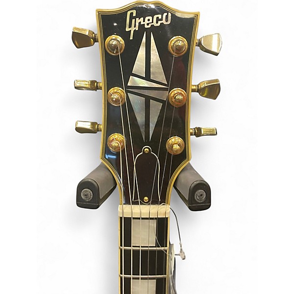 Used Greco LES PAUL CUSTOM Black Solid Body Electric Guitar