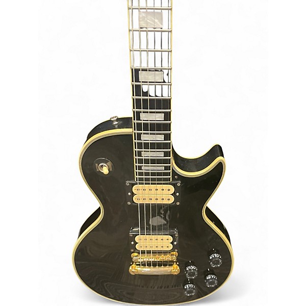 Used Greco LES PAUL CUSTOM Black Solid Body Electric Guitar