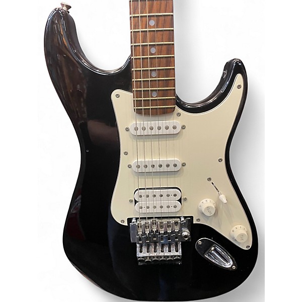 Used Squier Stagemaster Stratocaster Black Solid Body Electric Guitar