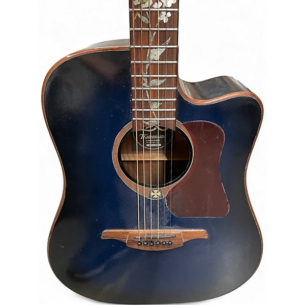 Used Lag Guitars T100DCE BLUE Acoustic Electric Guitar