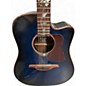 Used Lag Guitars T100DCE BLUE Acoustic Electric Guitar