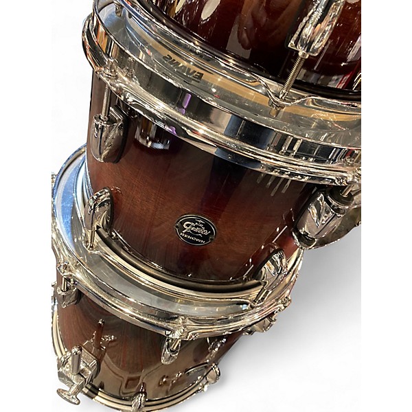 Used Gretsch Drums 4 Piece Renown Dark Cherry Burst Drum Kit