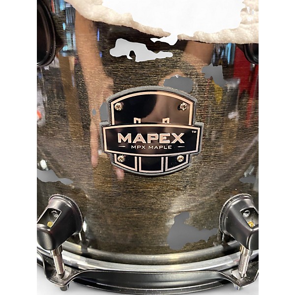 Used Mapex 14in MPX Maple/Poplar Hybrid Trans Midnight Black Drum