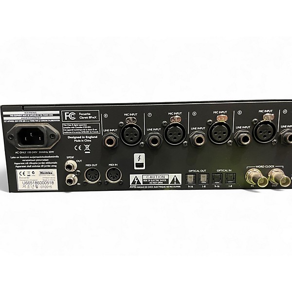 Used Focusrite Clarett 8PreX Audio Interface