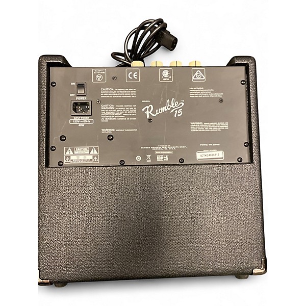 Used Fender Rumble 15 Bass Combo Amp