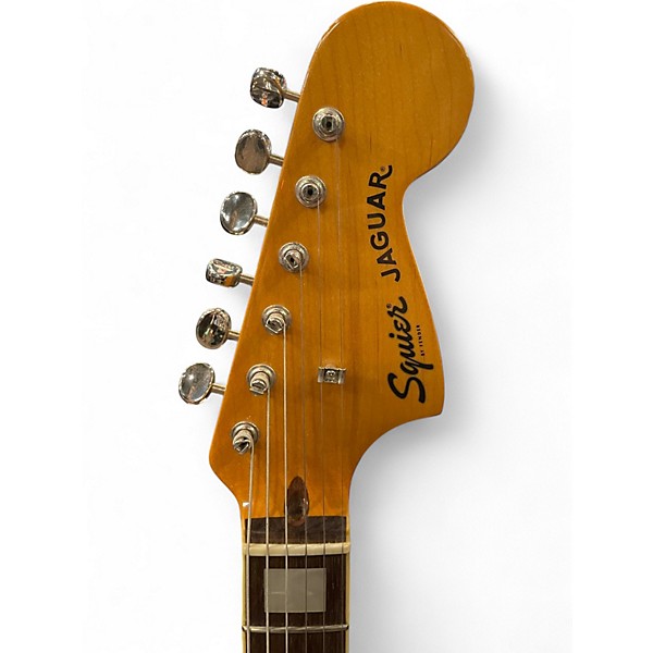 Used Squier Classic Vibe '70s Jaguar Black Solid Body Electric Guitar