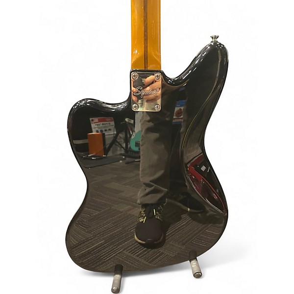 Used Squier Classic Vibe '70s Jaguar Black Solid Body Electric Guitar