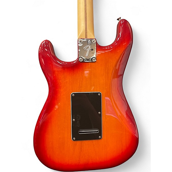 Used Fender Standard Stratocaster Orange Solid Body Electric Guitar