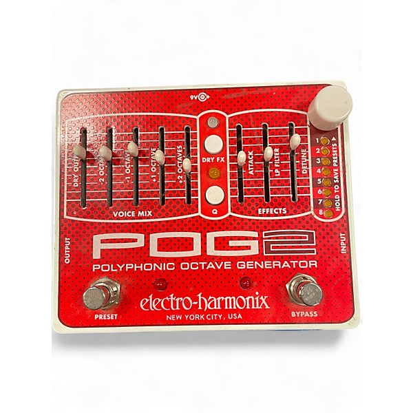 Used Electro-Harmonix Pog2 Polyphonic Octave Generator Effect Pedal