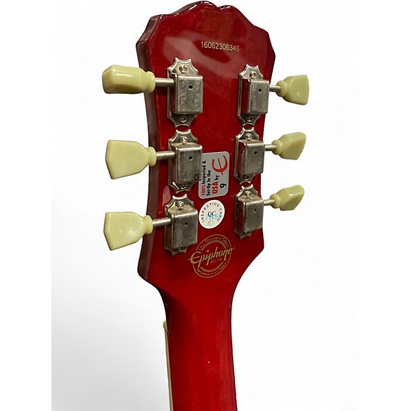 Used Epiphone Les Paul Standard Florentine Pro Cherry Sunburst Hollow Body Electric Guitar