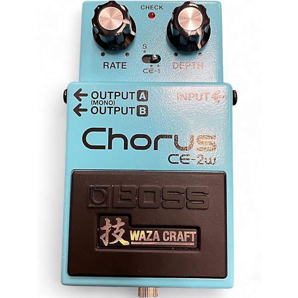Used BOSS CE2W Waza Craft Chorus Effect Pedal