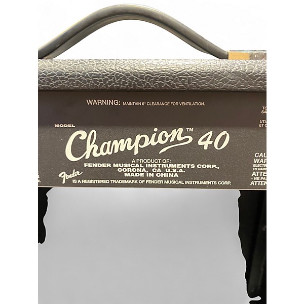 Used Fender Champion 40 Guitar Combo Amp