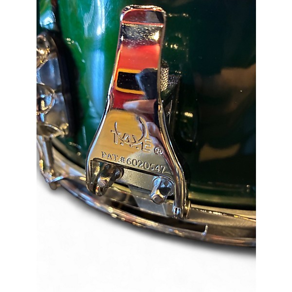 Used Taye Drums 5.5X14 ProX Snare Green Drum