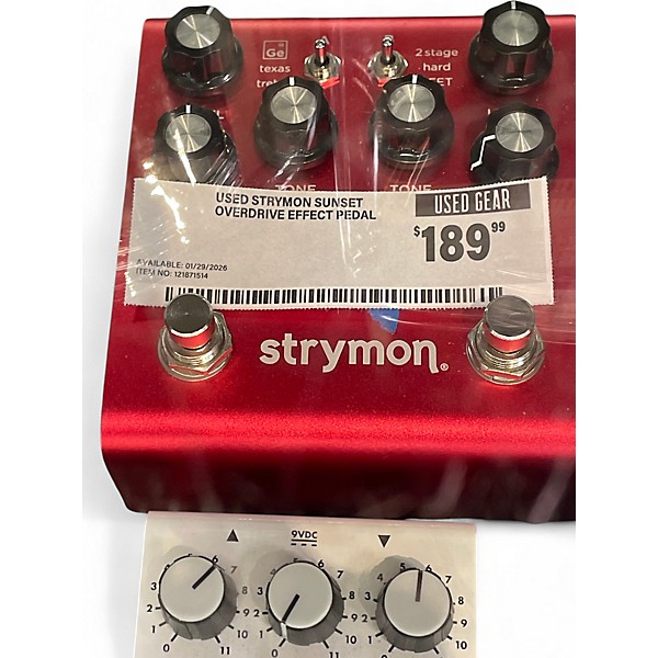 Used Strymon Sunset Overdrive Effect Pedal