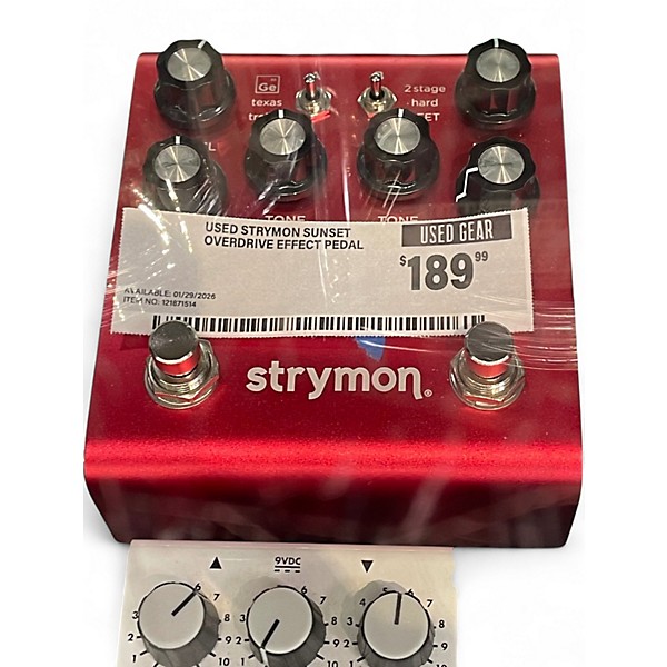 Used Strymon Sunset Overdrive Effect Pedal